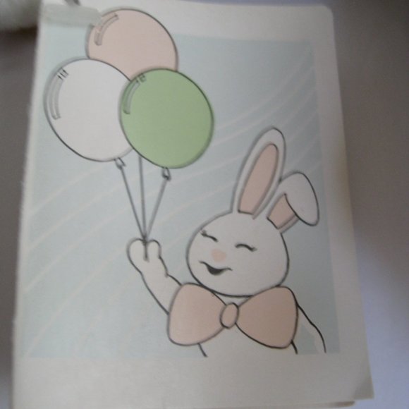 Vintage 1989 Easter Bunny Plush Gro-Well Ent Stuffed Animal With Tags - Picture 5 of 12